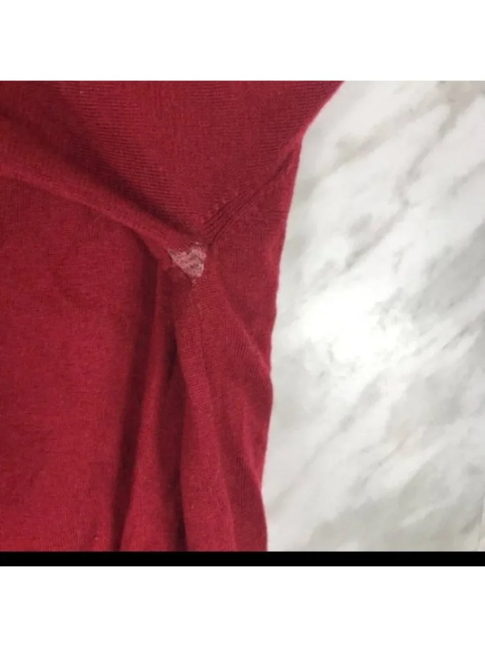 Akris Punto Fooler/Twofer Built-In Cardigan Top - Size 4 - 100% Wool, Red, Mock